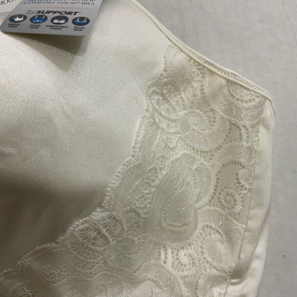 -Playtex Bra Love My Curves Side Smoothing Wirefree Tru Support Plus 44DDD Ivory - Picture 5 of 12